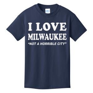 I Love Milwaukee Wisconsin Kids T-Shirt