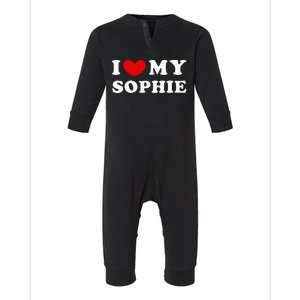 I Love My Sophie Infant Fleece One Piece