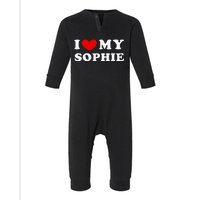 I Love My Sophie Infant Fleece One Piece