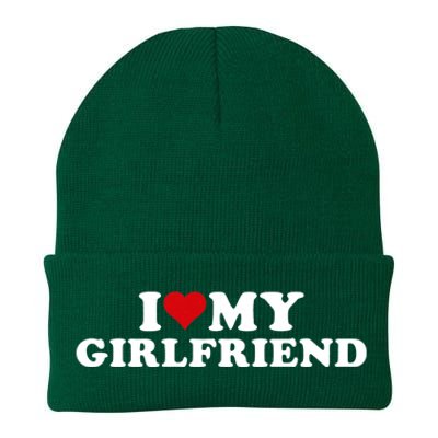 I Love My Hot Girlfriend I Heart My Hot Girlfriend Gf Knit Cap Winter Beanie