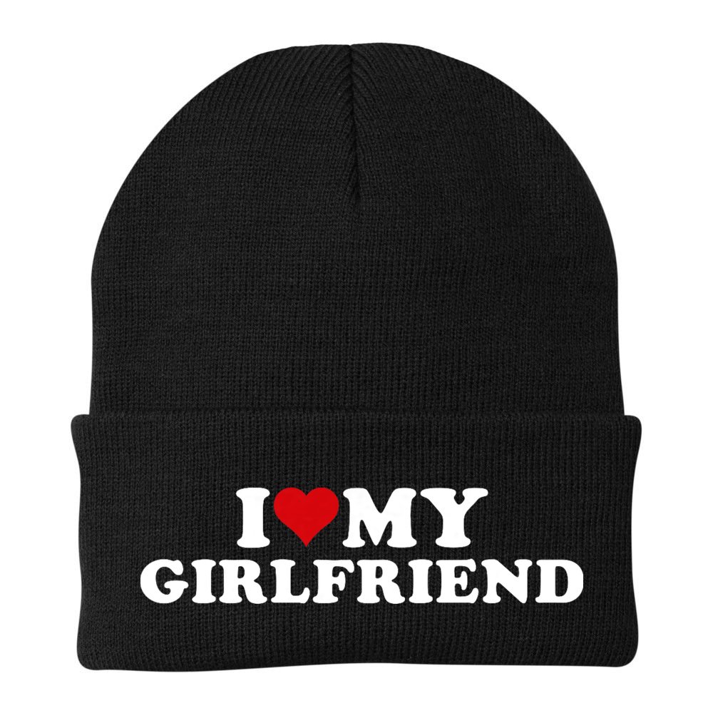 I Love My Hot Girlfriend I Heart My Hot Girlfriend Gf Beanie