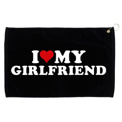 I Love My Hot Girlfriend I Heart My Hot Girlfriend Gf Grommeted Golf Towel