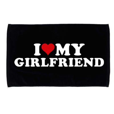 I Love My Hot Girlfriend I Heart My Hot Girlfriend Gf Microfiber Hand Towel