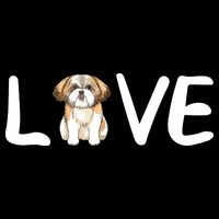 I Love My Shih Tzu Dog Shih Tzu Heart Shih Tzu Love Cooling Performance Crew T-Shirt