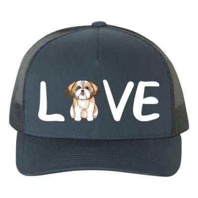 I Love My Shih Tzu Dog Shih Tzu Heart Shih Tzu Love Yupoong Adult 5-Panel Trucker Hat