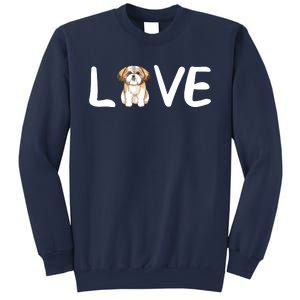 I Love My Shih Tzu Dog Shih Tzu Heart Shih Tzu Love Sweatshirt