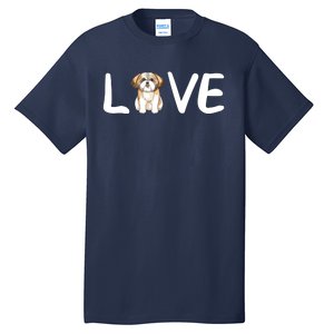 I Love My Shih Tzu Dog Shih Tzu Heart Shih Tzu Love Tall T-Shirt