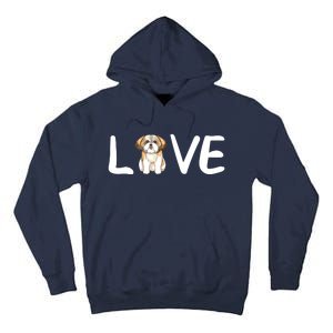 I Love My Shih Tzu Dog Shih Tzu Heart Shih Tzu Love Tall Hoodie