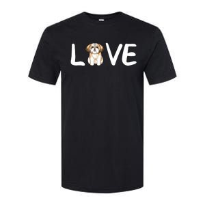 I Love My Shih Tzu Dog Shih Tzu Heart Shih Tzu Love Softstyle CVC T-Shirt