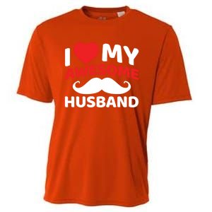 I Love My Awesome Husband Matching Outfits Valentines Day Gift Cooling Performance Crew T-Shirt