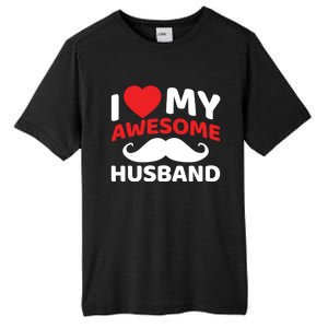 I Love My Awesome Husband Matching Outfits Valentines Day Gift Tall Fusion ChromaSoft Performance T-Shirt