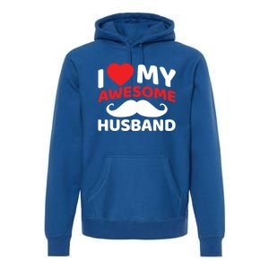 I Love My Awesome Husband Matching Outfits Valentines Day Gift Premium Hoodie