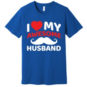 I Love My Awesome Husband Matching Outfits Valentines Day Gift Premium T-Shirt