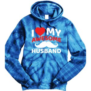 I Love My Awesome Husband Matching Outfits Valentines Day Gift Tie Dye Hoodie