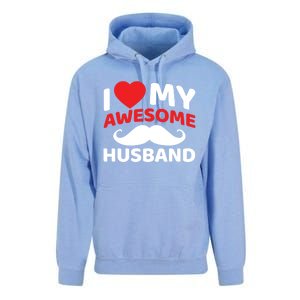 I Love My Awesome Husband Matching Outfits Valentines Day Gift Unisex Surf Hoodie