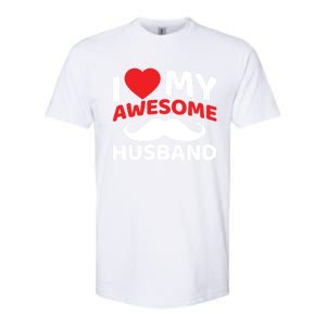 I Love My Awesome Husband Matching Outfits Valentines Day Gift Softstyle CVC T-Shirt