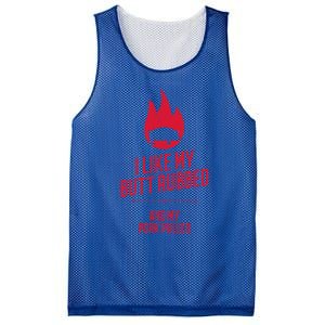 I Like My Butt Rubbed And My Pork Pulled Funny Bbq Dad Joke Cool Gift Mesh Reversible Basketball Jersey Tank