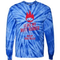 I Like My Butt Rubbed And My Pork Pulled Funny Bbq Dad Joke Cool Gift Tie-Dye Long Sleeve Shirt