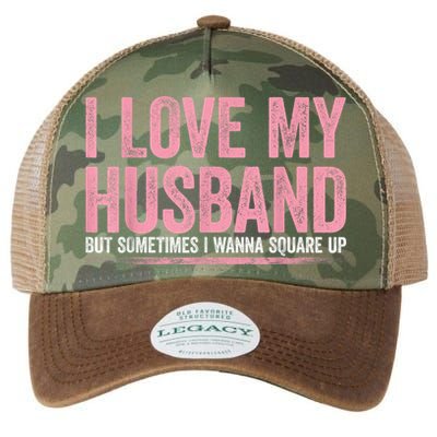 I Love My Husband But Sometimes I Wanna Square Up Vintage Legacy Tie Dye Trucker Hat