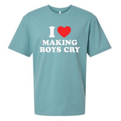 I Love Making Cry Funny Red Heart Love Sueded Cloud Jersey T-Shirt