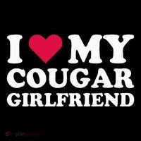 I Love My Cougar Girlfriend I Heart My Cougar Girlfriend Flatbill Hat