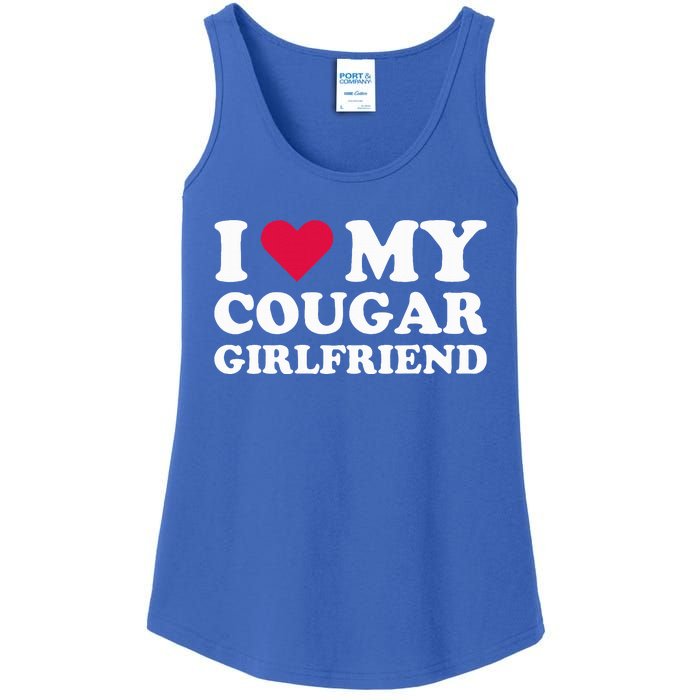 I Love My Cougar Girlfriend I Heart My Cougar Girlfriend Ladies Essential Tank