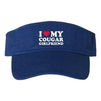 I Love My Cougar Girlfriend I Heart My Cougar Girlfriend Visor