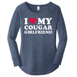 I Love My Cougar Girlfriend I Heart My Cougar Girlfriend Women's Perfect Tri Tunic Long Sleeve Shirt