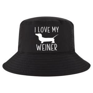 I Love My Weiner Meaningful Gift For Dachshund Lovers Cool Comfort Performance Bucket Hat