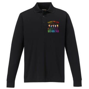 I Love My Job For All The Little Reasons Cute Teaching Performance Long Sleeve Polo