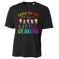 I Love My Job For All The Little Reasons Cute Teaching Cooling Performance Crew T-Shirt