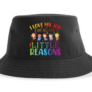 I Love My Job For All The Little Reasons Cute Teaching Sustainable Bucket Hat