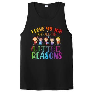 I Love My Job For All The Little Reasons Cute Teaching PosiCharge Competitor Tank