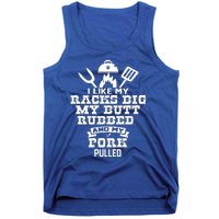 I Like My Racks Big My Butt Rubbed And Pork Pulled Pig BBQ Tank Top