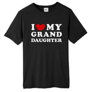 I Love My Granddaughter I Heart My Granddaughter Tall Fusion ChromaSoft Performance T-Shirt