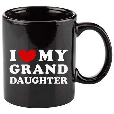 I Love My Granddaughter I Heart My Granddaughter 11oz C Handle Ceramic Mug