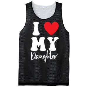 I Love My Daughter Mesh Reversible Basketball Jersey Tank