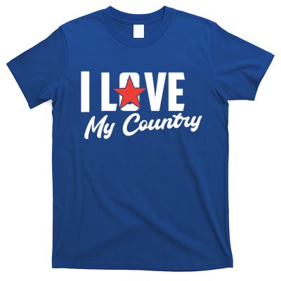 I Love My Country Awesome Freedom 4th Of July Bbq Party Gift T-Shirt