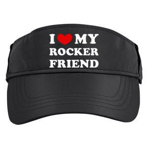 I Love My Rocker Friend I Heart My Rocker Friend Adult Drive Performance Visor