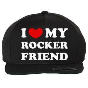 I Love My Rocker Friend I Heart My Rocker Friend Wool Snapback Cap