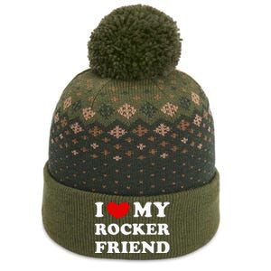 I Love My Rocker Friend I Heart My Rocker Friend The Baniff Cuffed Pom Beanie