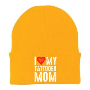 I Love My Tattooed Mom Gift Knit Cap Winter Beanie