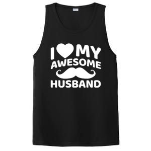 I Love My Awesome Husband Matching Outfits Valentines Day Cute Gift PosiCharge Competitor Tank