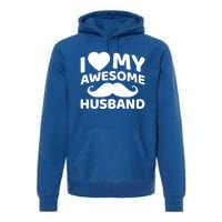 I Love My Awesome Husband Matching Outfits Valentines Day Cute Gift Premium Hoodie