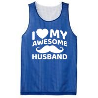 I Love My Awesome Husband Matching Outfits Valentines Day Cute Gift Mesh Reversible Basketball Jersey Tank