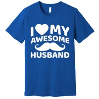 I Love My Awesome Husband Matching Outfits Valentines Day Cute Gift Premium T-Shirt