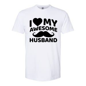 I Love My Awesome Husband Matching Outfits Valentines Day Cute Gift Softstyle CVC T-Shirt