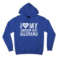 I Love My Smoking Hot Husband Marriage Funny Vintage Funny Gift Hoodie