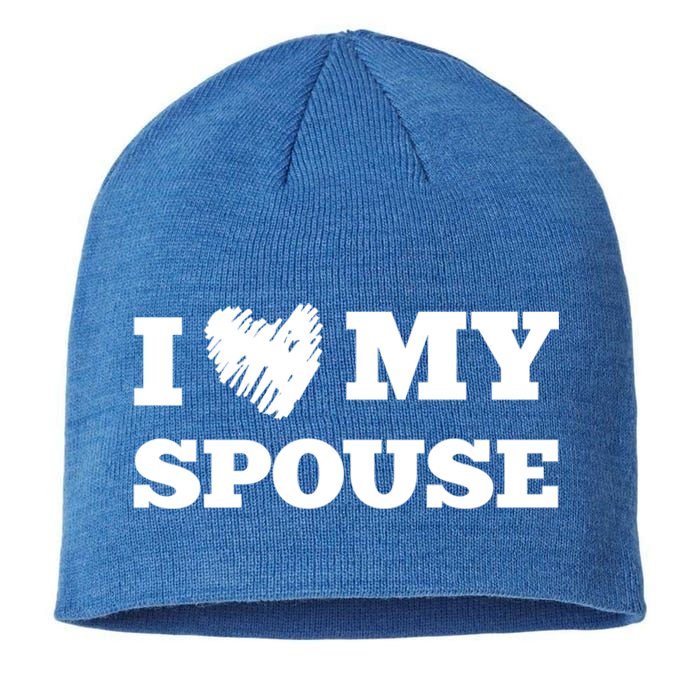 I Love My Spouse Favorite Family Member Valentines Cute Gift Sustainable Beanie