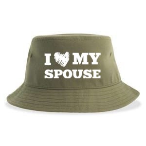 I Love My Spouse Favorite Family Member Valentines Cute Gift Sustainable Bucket Hat